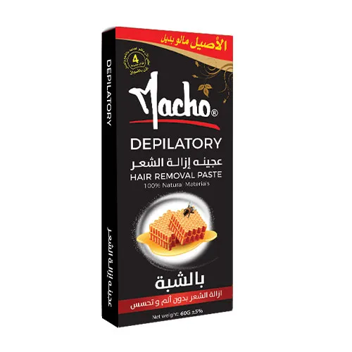 ماتشو عجينة ازالة الشعر بالشبة