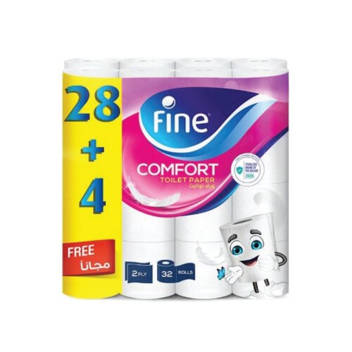 فاين تواليت كومفورت 28+4 رول