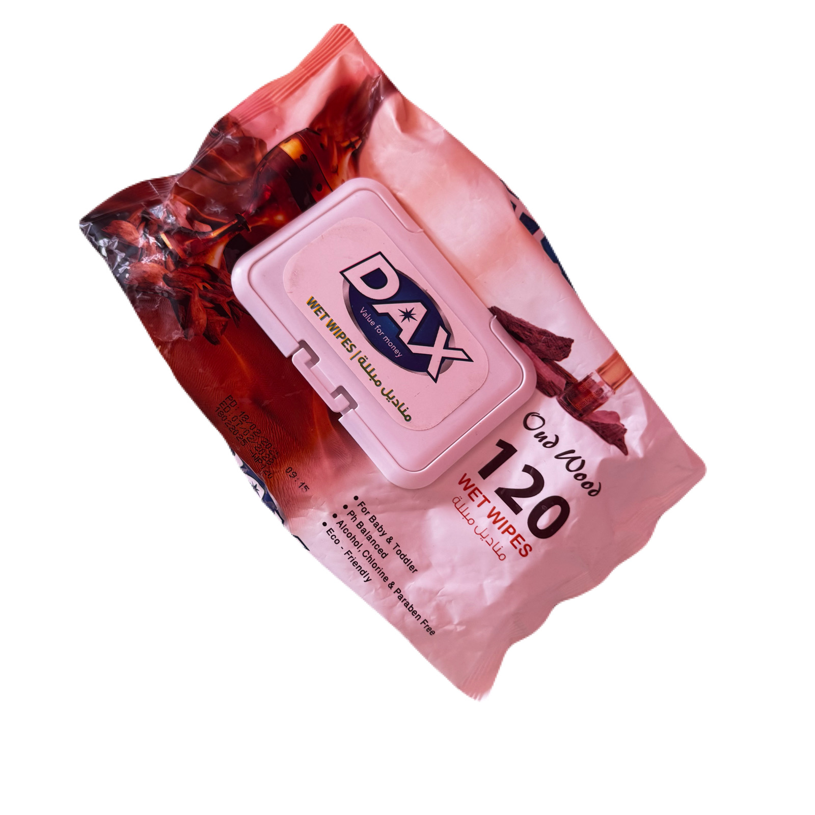 مناديل مبللة داكس 120 منديل راحة العود